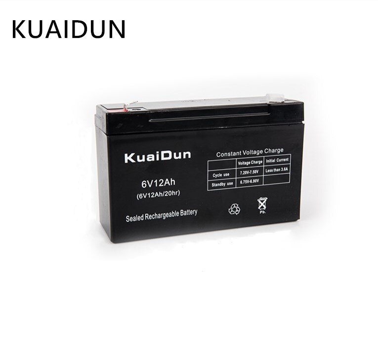 6V 12AH Batterij Voor Kinderen Speelgoed Auto Led Licht Elektronische Weegschaal Backup Power Noodverlichting Loodzuur Accumulator oplaadbare