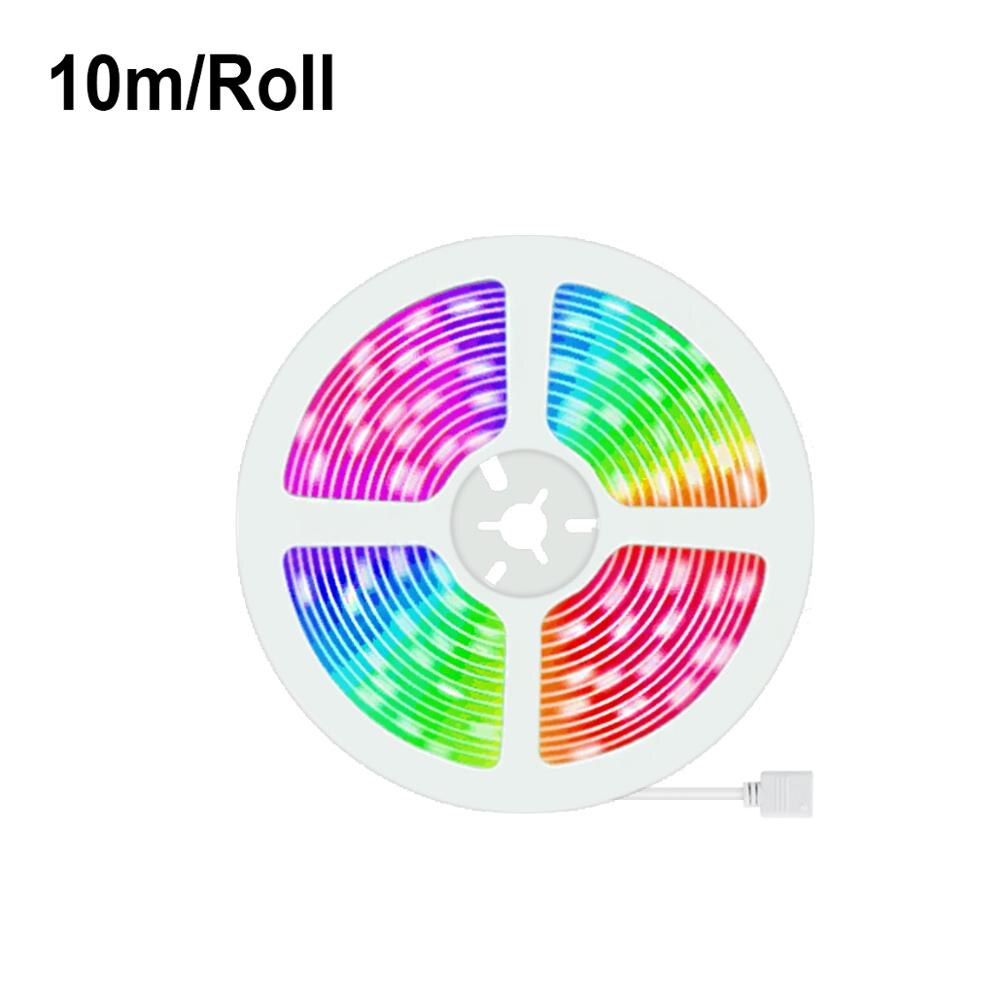 Smart led neonskylt neonljus tuya wifi led lampa luces neon smart livremsdekoration för rum hem 5m 10m 15m fungerar alexa: Endast ledad remsa 10m