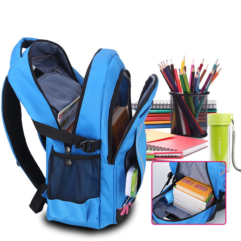 elementary school backpack for boy girl waterproof book bag kids school bag reflective strip student backpack for boys