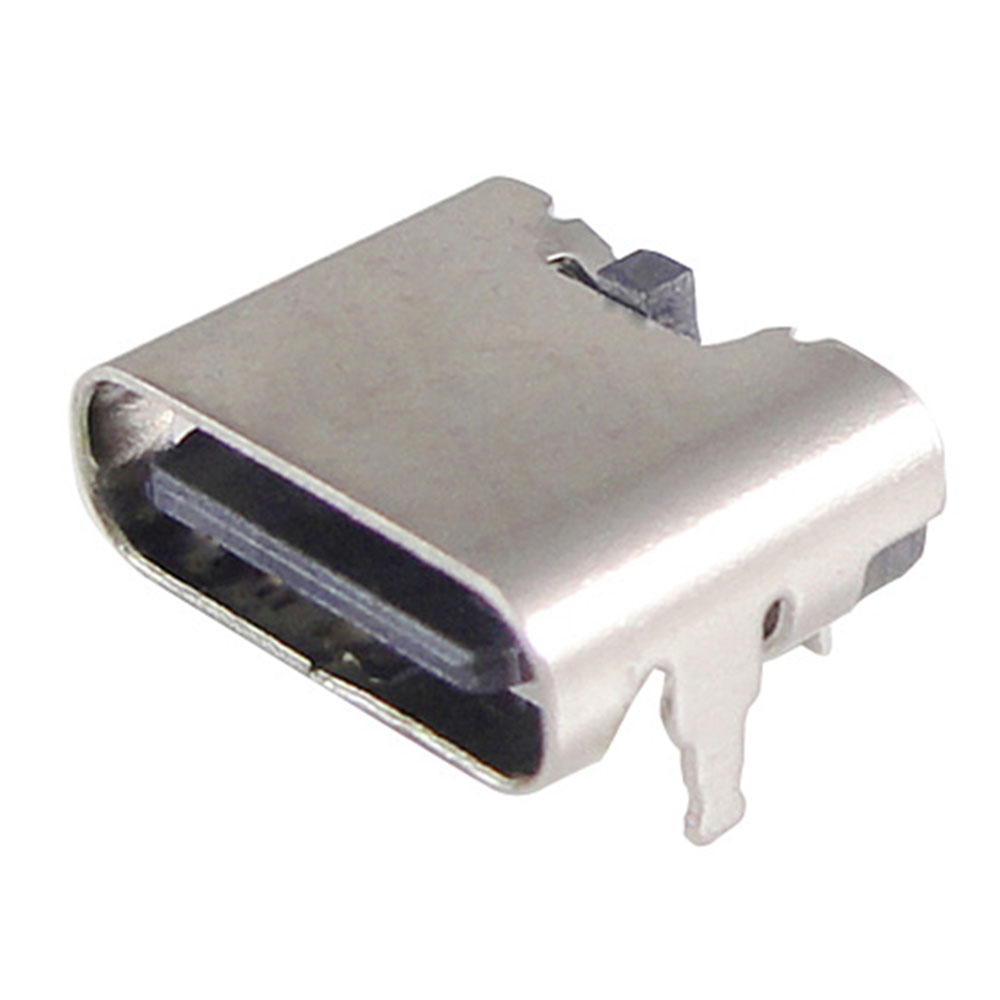 10-100 stk 2 pinner mikro usb type c kontakt stikkontakt usb 3.1 type-c hunn strømkontakt Brygge til mobiltelefon ladeport 2p