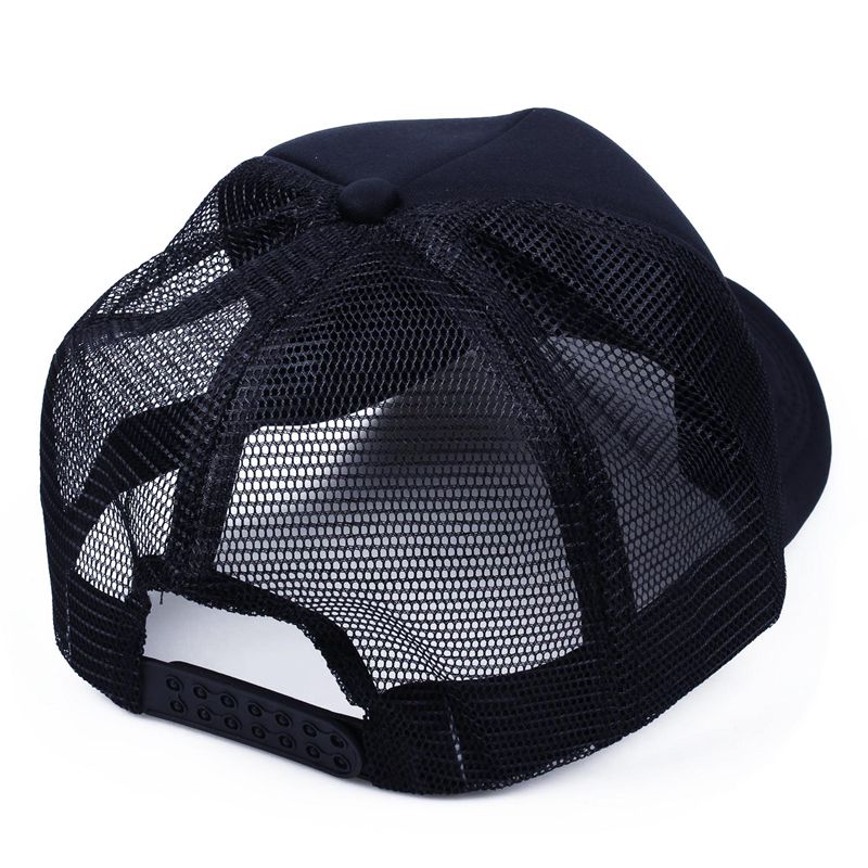 Herre halv mesh justerbar trucker cap baseball hat