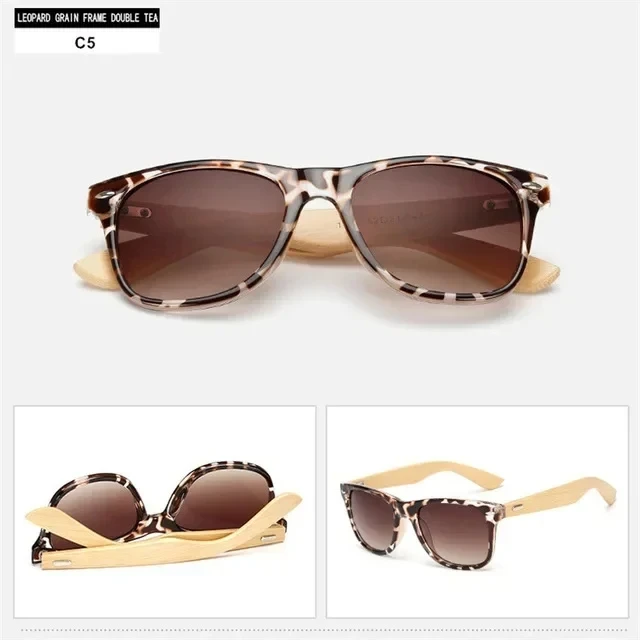 Gafas de sol de madera de 14 colores para hombres y mujeres, gafas de sol cuadradas de bambú para mujeres y hombres, gafas de sol con espejo retro de sol masculino 2025 hechas a mano: Morado