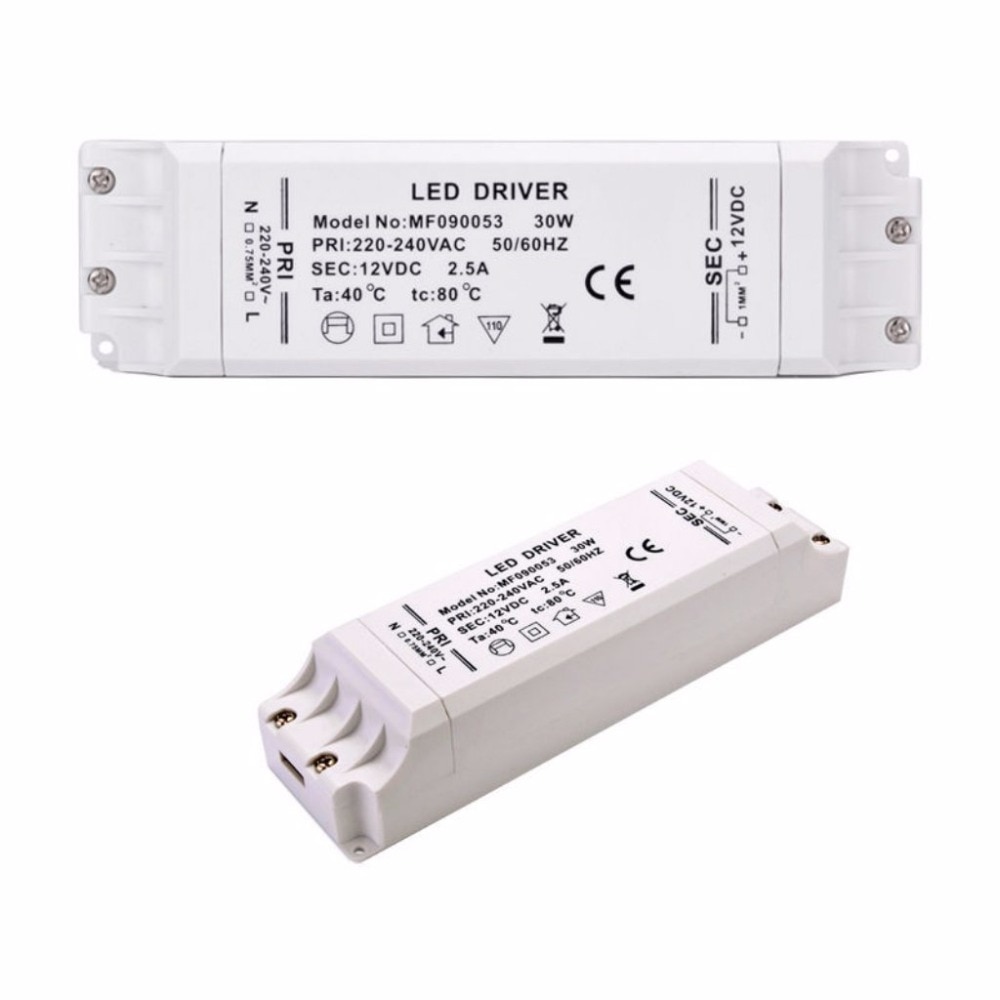 LED Driver Transformer 50w 30w 18w 12w 6w DC 12V Output 0.8A 1A 2A Power Adapter Power Supply For Led Lamp Led Strip Downlight