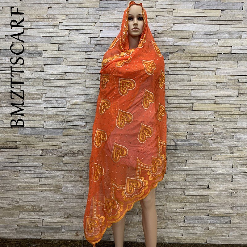 Afrikaanse dames chiffon sjaal, grote chiffon moslim sjaal voor omslagdoeken  bm966