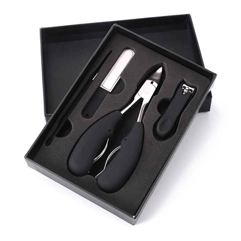 Stainless Steel Toenail And Fingernail Clippers Set For Thick Nails Large Toenail Clippers