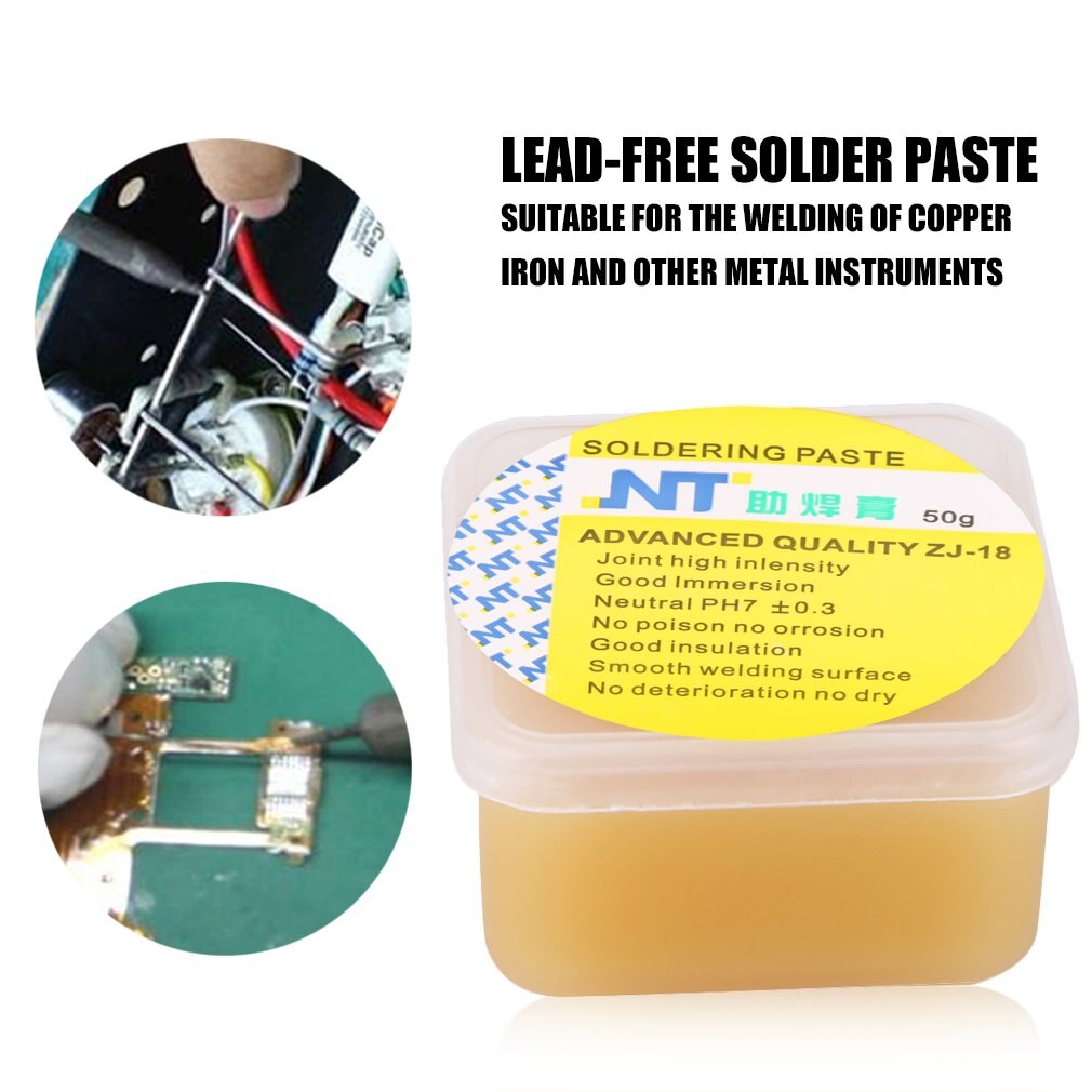 Colofonia de 50g para soldar pasta decapante para soldar soldadura crema de grasa para teléfono PCB, materiales didácticos