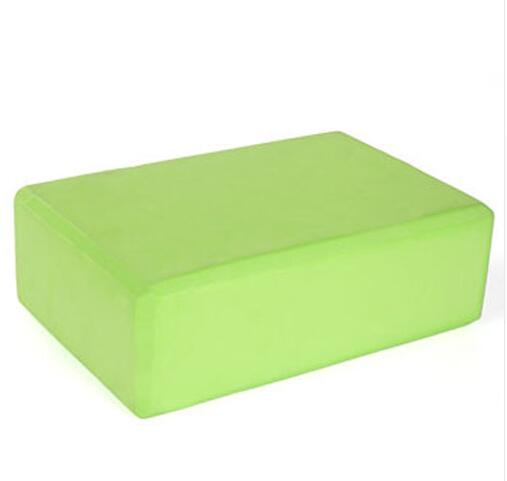 7- farget yoga fitness blokk skum murstein eva materiale for tøyning trening trening trening: Lysegrønn