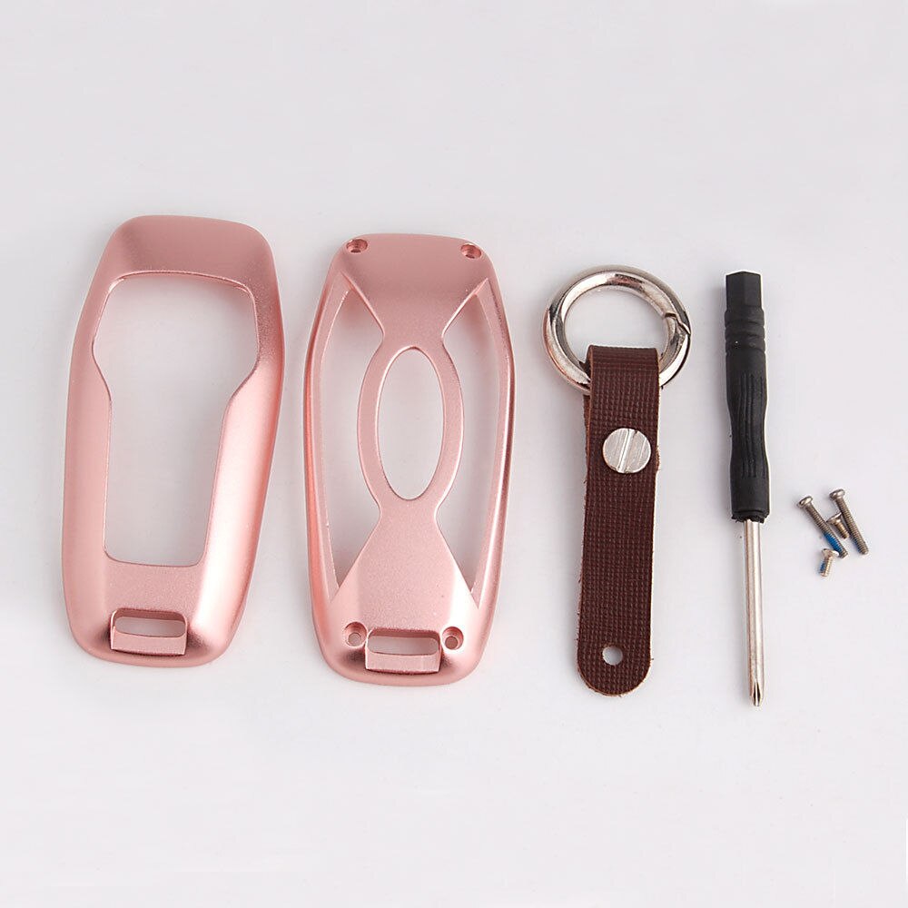 Aluminium Car Smart Remote Key Case 5 Knop Cover Voor FORD LINCOLN MKZ MKC MKX Met Sleutelhanger Sleutelhanger