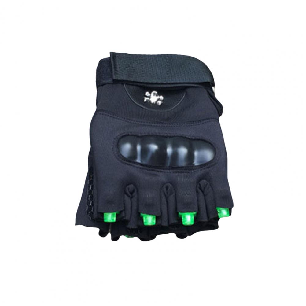 1 par luvas de lanterna led pesca caminhadas acampamento reparação luvas trabalho com 8 leds homens pai ele marido presente natal: Azul