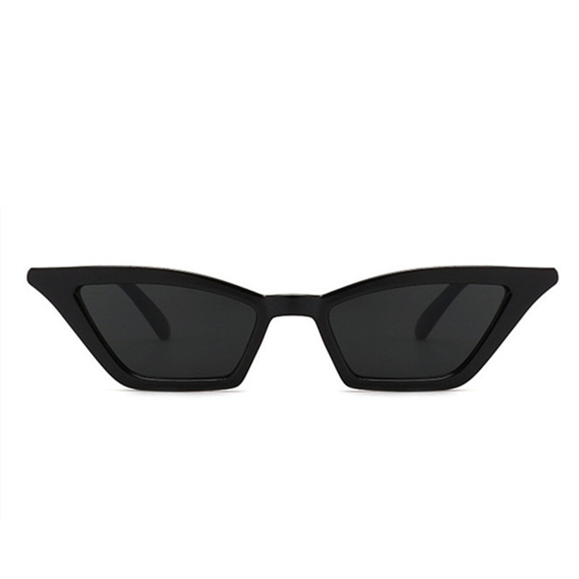 Nywooh Vintage Zonnebril Vrouwen Luxe Cat Eye Zonnebril Dames Kleine Rood Zwart Brillen UV400
