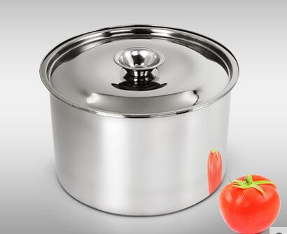 Verdikking Roestvrij Staal Saus Pot Smaak Stoofpot Met Cover Pot Melk Thee Zalfpotje: 16cm with lid