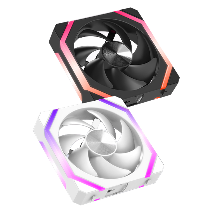 Jumpeak cs120 argb ventilador de refrigeração 240mm modular empilhável emenda pwm silencioso 120mm rgb ventiladores para jogos caso pc cpu refrigerador de água