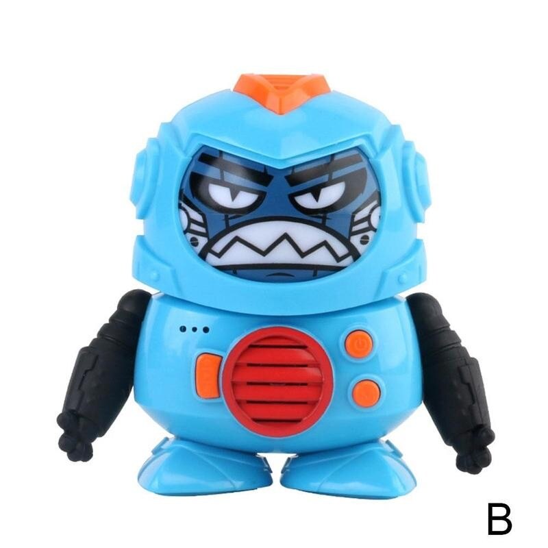 Electric Robot Face Changing Robot Doll Automatic Face Shaking Changing Vioce Doll Changing Electric Toy P5V3