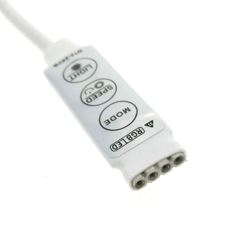 Led rgb farvekontrol  dc 12v mini 3 nøgle led rgb controller lysdæmper kontakt til rgb led strip