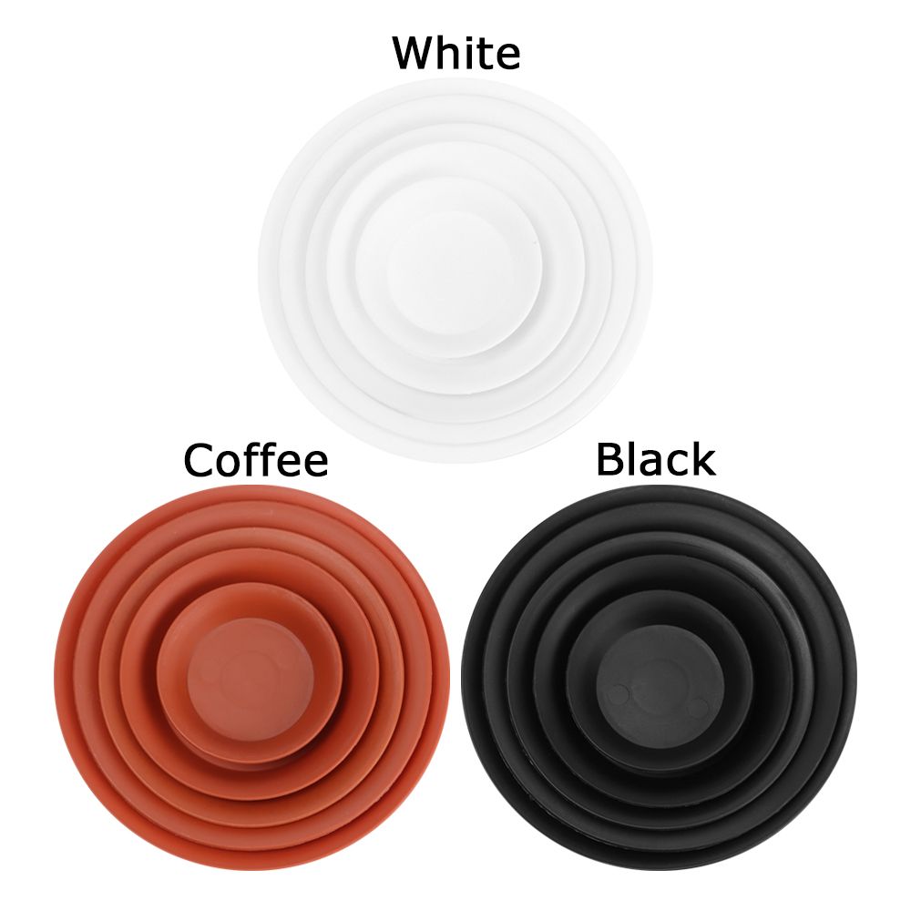 3Pcs DIY Round Durable Plant Saucer Drip Trays Plastic Tray Saucers for Indoor Outdoor Flower Pot Garden