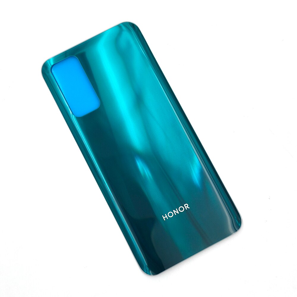 Honor 30 obudowa ze szkła wstecznego Huawei honor 30 pokrywa robić naprawy baterii obudowa tylnego panelu części zamienne z naklejkami i logo: zielony