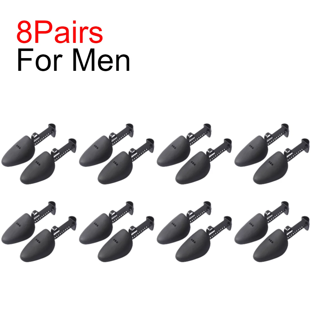 1–10 Paar Kunststoff-Schuhspanner für Damen und Herren, Unisex, modische Lederschuhe, verstellbar, tragbar, für Schuhspanner, Keilrahmen: rot