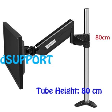 10-27&quot; 360 Degree Full Rotation Display Monitor Holder Desktop Clamping LCD TV Mount Bracket Arm 20~80cm Height MD5211W
