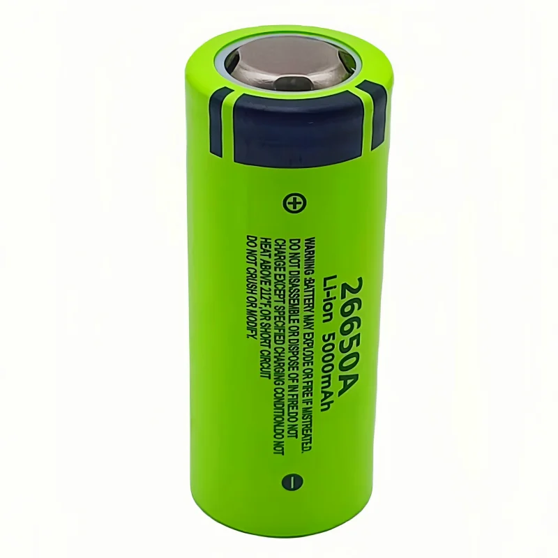 100% brand ,original,high,true capacity 26650A 5000mAh 3.7V lithium-ion rechargeable battery 26650 flashlight