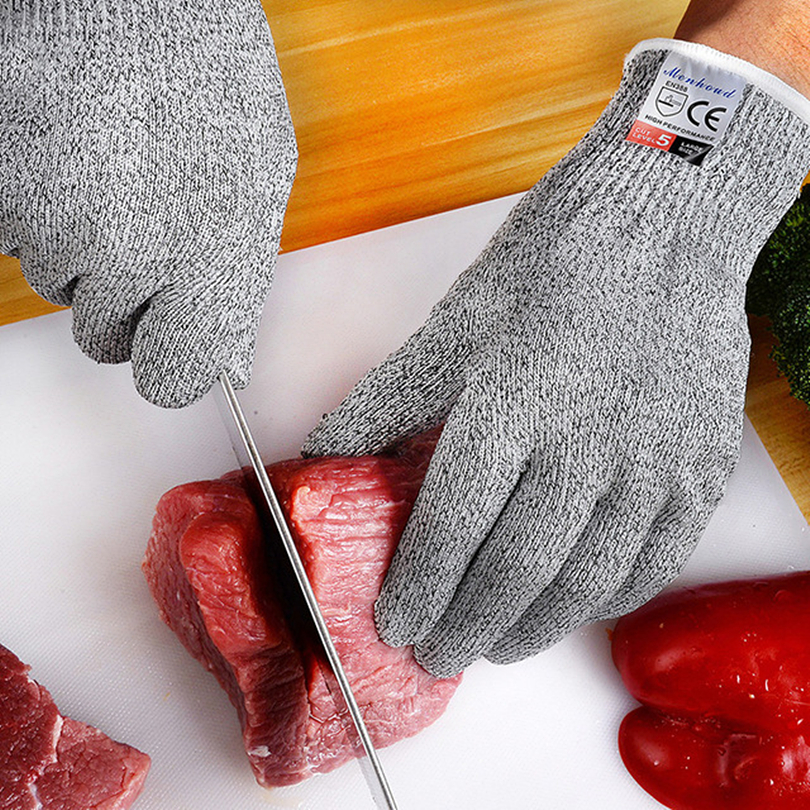 Schnittschutzhandschuhe, sicher, schnittfest, stichfest, Edelstahldraht, Metallgeflecht, schnittfeste Handschuhe für Metzger