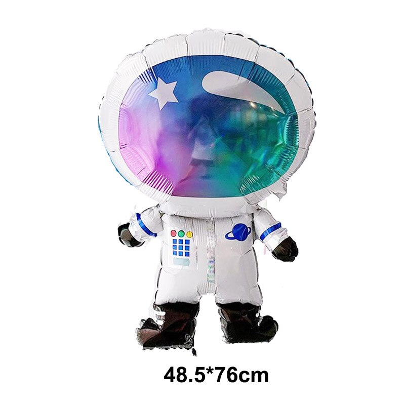 1pcs Outer Space Party Astronaut Helium Balloons Rocket Foil Balloons Galaxy Theme Party Boy Kids Birthday Party Decor Favors: 15