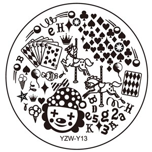 1 pièce ronde fleur Nail Art Image timbre estampage plaques manucure modèle bricolage vernis pochoir ongles outils: Y13