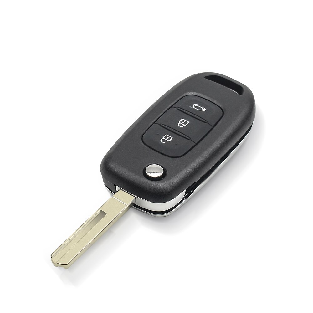 KEYYOU – coque de clé à rabat 3BTN, pour Renault Kadjar Captur, symbole Kaptur Megane Logan –