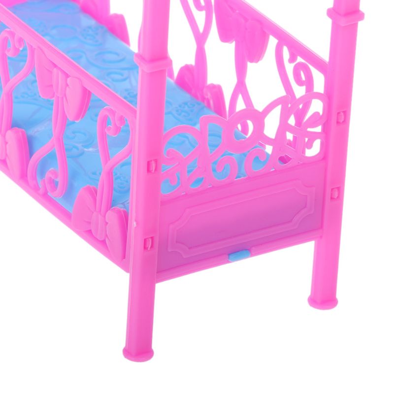 Neue Bett Mit Ornamente Bett Schlafzimmer Möbel Für Kelly Babie Puppe Zubehör Mädchen Spielzeug