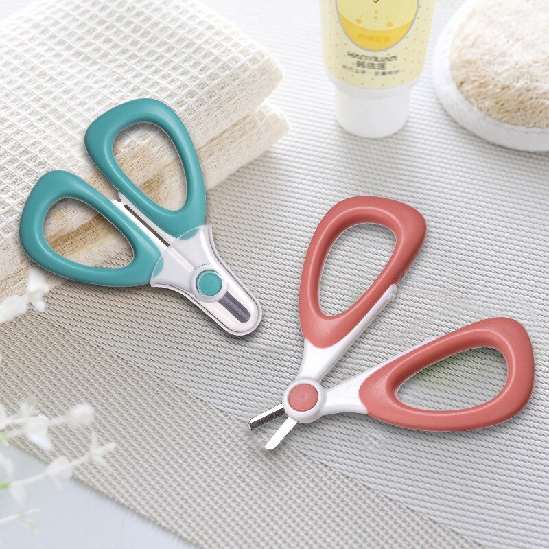 Segurança prego clippers tesoura cortador para o bebê recém-nascido conveniente diariamente concha do prego do bebê tesoura manicure ferramenta do prego do bebê tesoura
