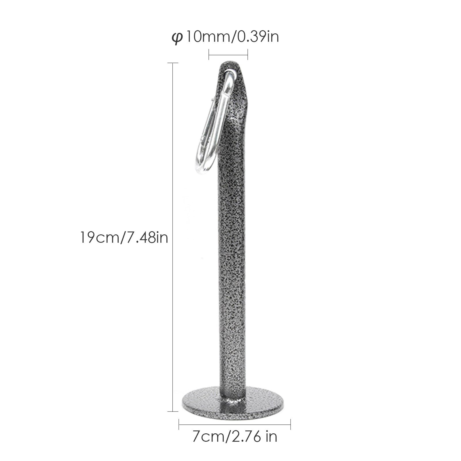 Weight Plate Loading Pin Grip Strength Training Stand Home Rack with Carabiner Fitness Accessories Maximum about 300kg: Red