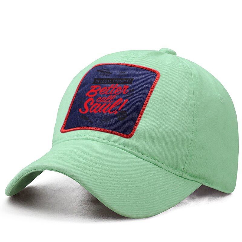 Meglio Chiamare Saul Berretto Da Baseball Donna Berretti Coda di Cavallo Caps Papà Trucker Snapback Cappello Solido Boinas Gorras Casquette Sole Cappelli Ombra: Light Green 6