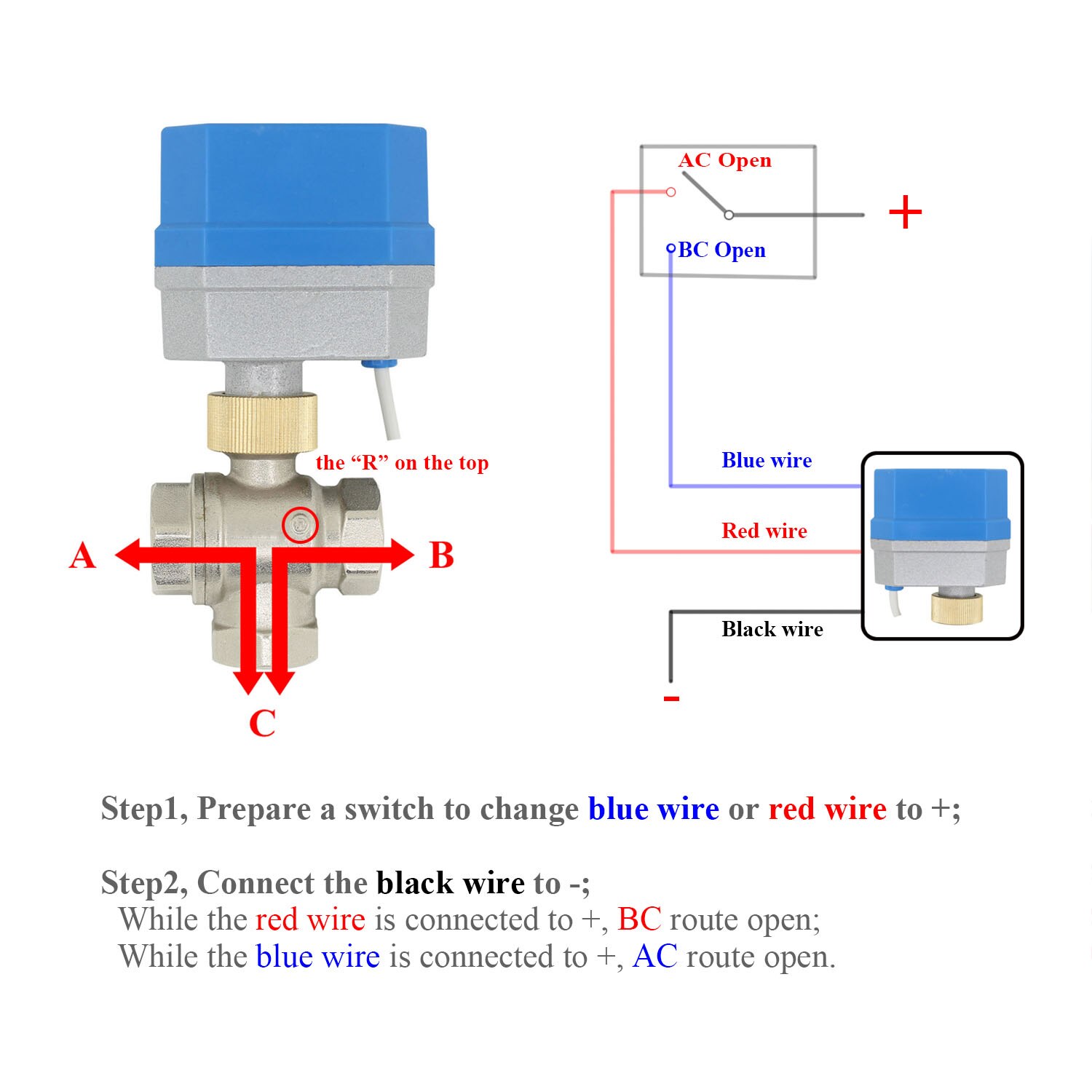 AC220V/24V DC12V/24V 3 way motorized ball valve brass electric ball valve DN15 electric actuator 180 degree turn