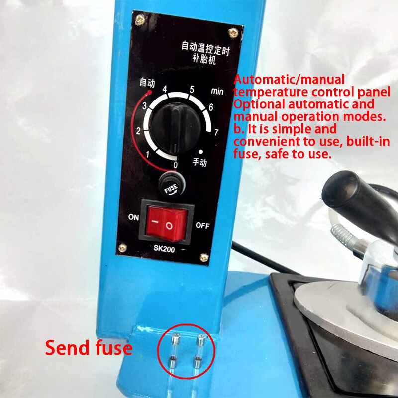Tire Repair Machine Timing Function Point Vulcanizer Tire Repair Tool Heater Vacuum Automatic Automatic Temperature Control LK