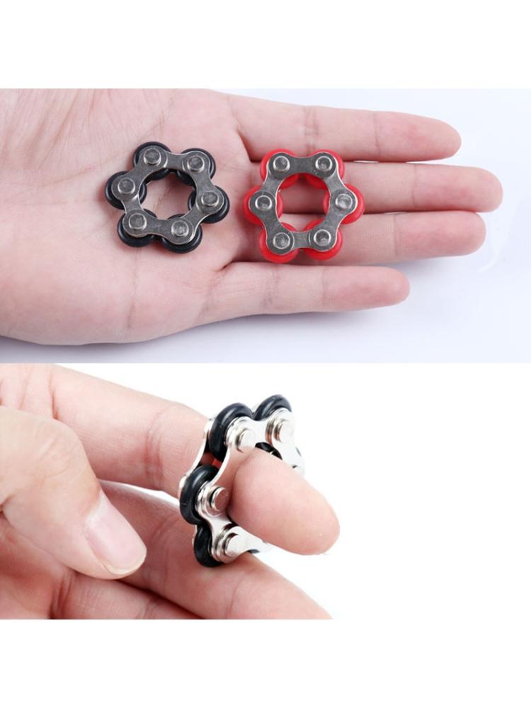 Foreign trade 6-section Key Ring Fidget toy stress relief toy