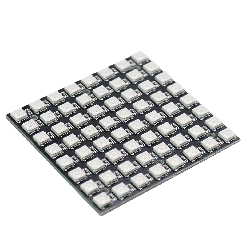 WS2812 LED 5050 RGB 8x8 LED Matrix voor Arduino WS2812B 8*8 64-Bit Full Color 5050 RGB LED Lamp Panel Licht
