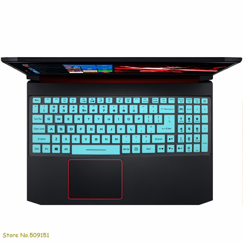 Til acer aspire nitro 5 an515-44 an515-54 an515-55 an515-57 15.6- tommer predator gaming laptop tastaturbeskytter cover: Himmelblå