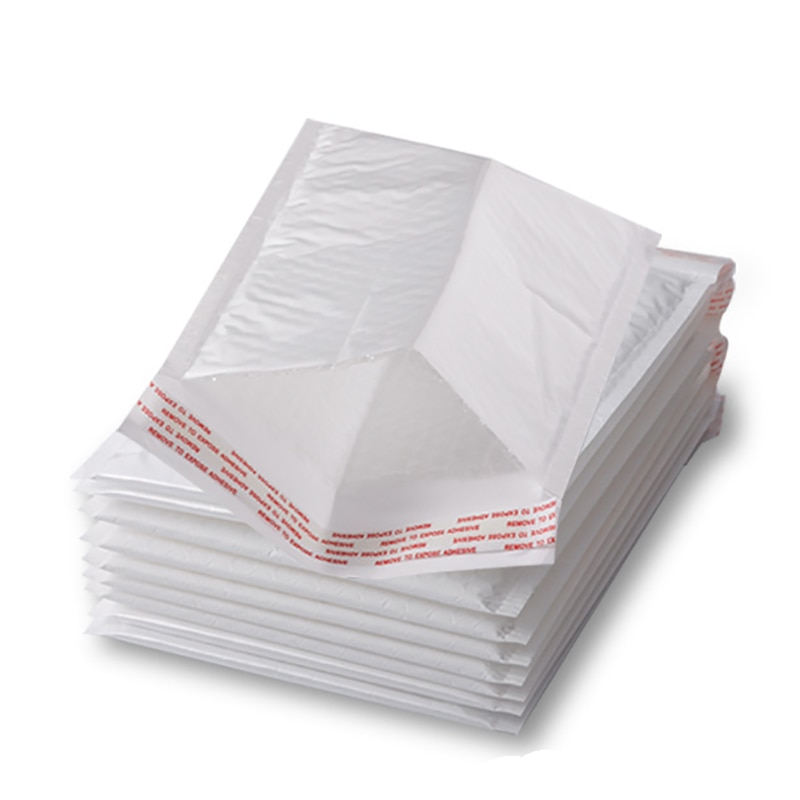 100 Pcs White Foam Envelope Bag Different Specifications Mailers Padded Envelope With Bubble Mailing Bag