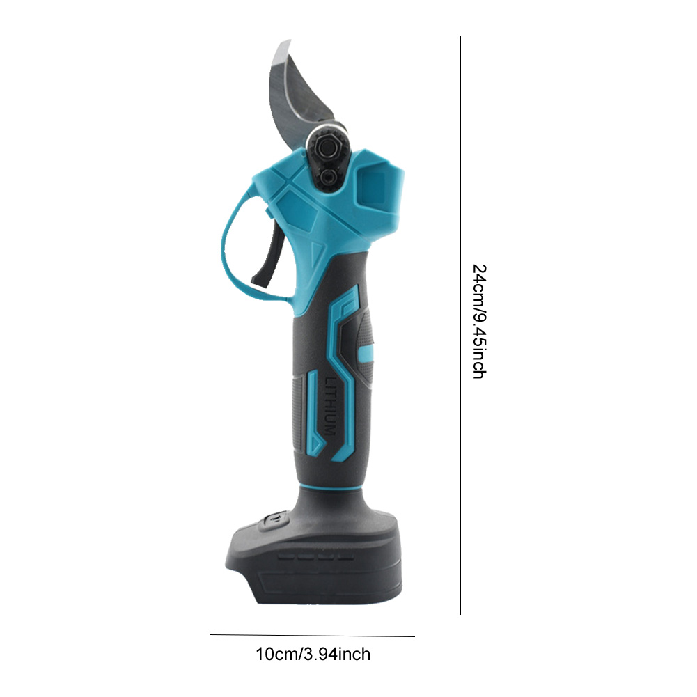 Bürstenlose elektrische Gartenschere, Gartenwerkzeug, wiederaufladbare Gartenschere, kabellose elektrische Obstbaumschere für Makita 21 V Akku: Orange/schwarz