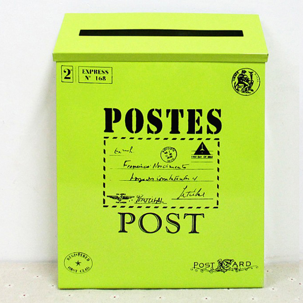 Vintage galvaniserad brevlåda brevlåda brevlåda tidningshållare låda rosa utanför brev post brevlåda tidningar tidningslåda