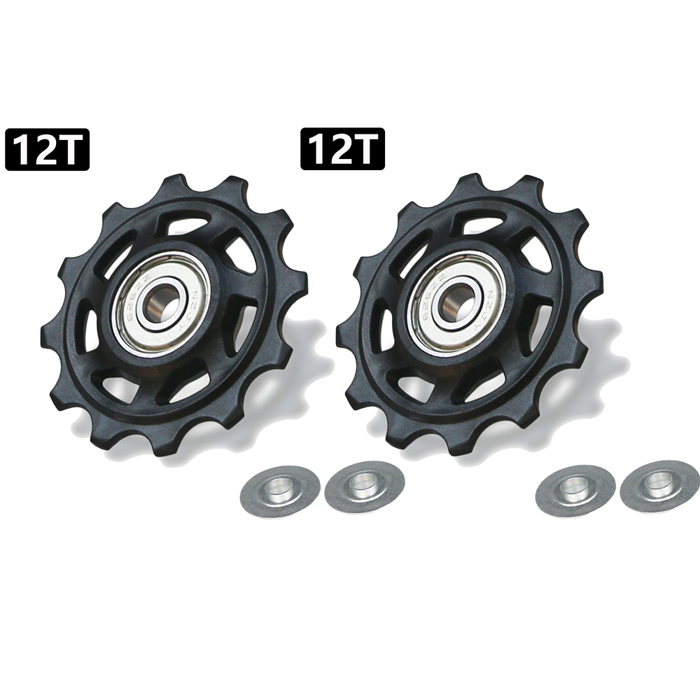 11T 12T 13T 14T Bearing MTB Bicycle Rear Guide Wheel Road Bike Jockey Rear Derailleur Pulley Roller for Shimano Sram Repair Kit: Blue