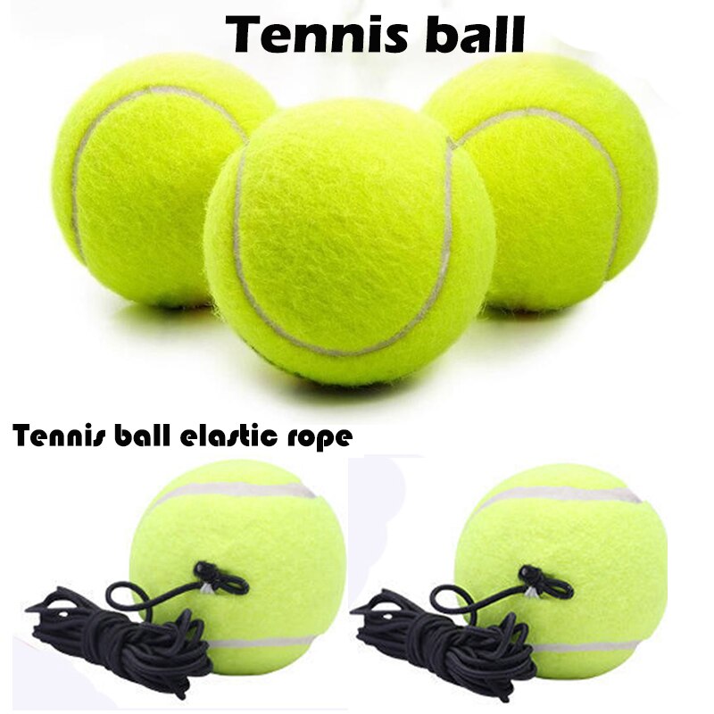 Palla da tennis professionale in gomma ammortizzatore alta elasticità palla da allenamento durevole sport palla da rimbalzo auto-studio con filo