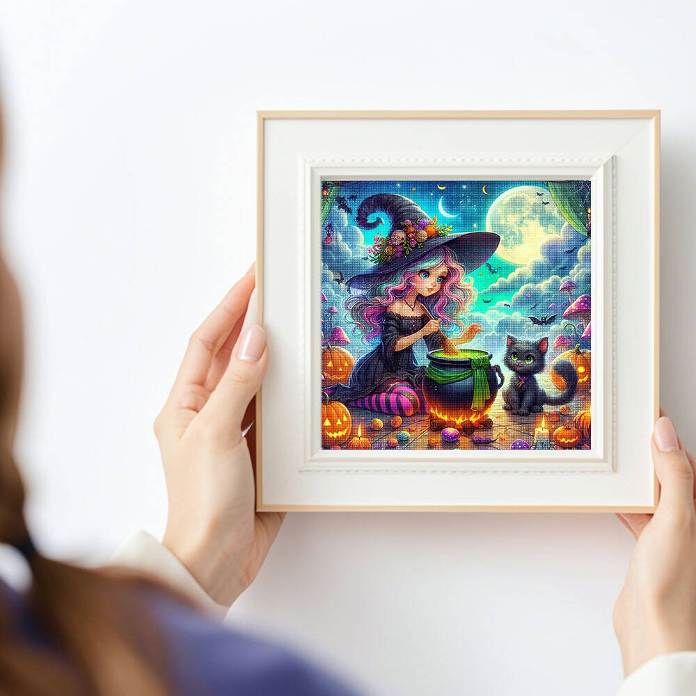 Huacan animal coruja pintura diamante quadrado completo broca redonda inverno neve cenário diamante mosaico decoração de casa