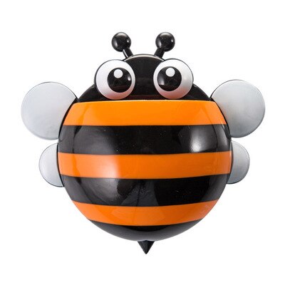 Support mural de rangement en forme d'escargot | Mignon Kawaii abeille et escargot, support mural pour brosse à dents, étagère de salle de bains, organisateur pour l'entretien ménager, ventouse forte,: 02