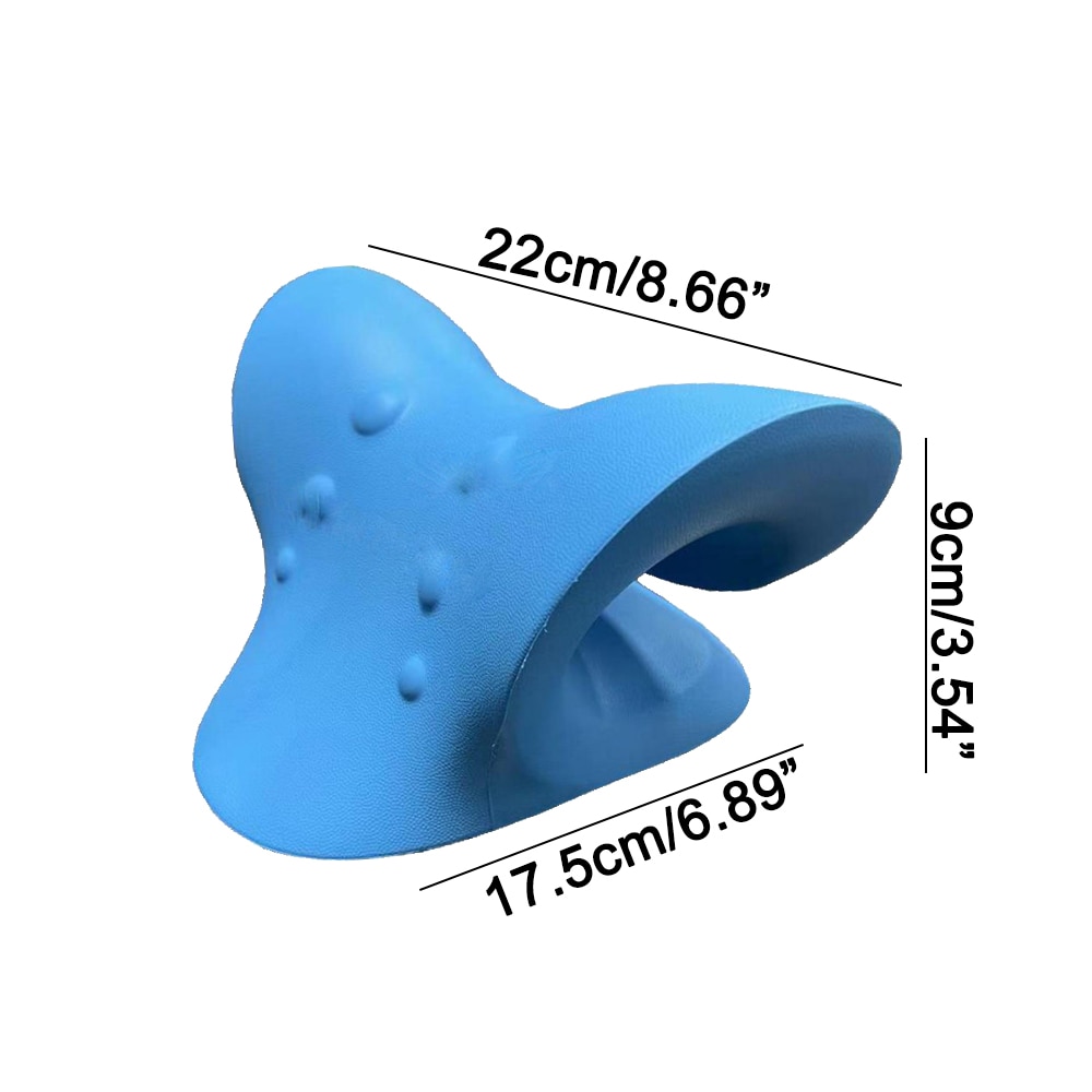 Neck Shoulder Relaxer Cervical Traction Device for Pain Relief Cervical Spine Alignment Chiropractic Pillow Neck Stretcher: Beige