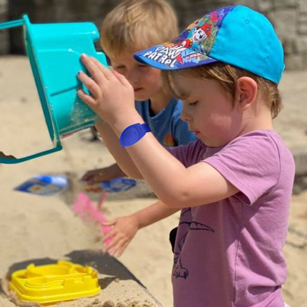 3pc vuxen barn flytande armband handdispenser handtvättgel med hela desinficerande engångs silikonarmband utomhus