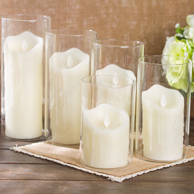Lellen-bougie en forme de larmes, bougie parfumée, pilier à velas, pour décoration de mariage, pour fête d'anniversaire, bougies LED, 1 pièce