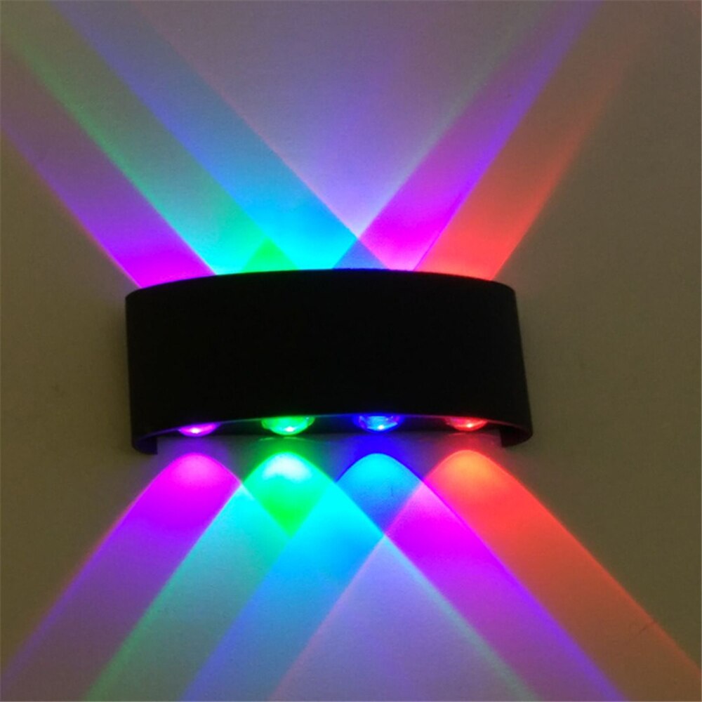 Ip65 outdoor wandlampen 2W 4W 6W 8W outdoor led lamp: 8LED 8W black one / white color 6000K