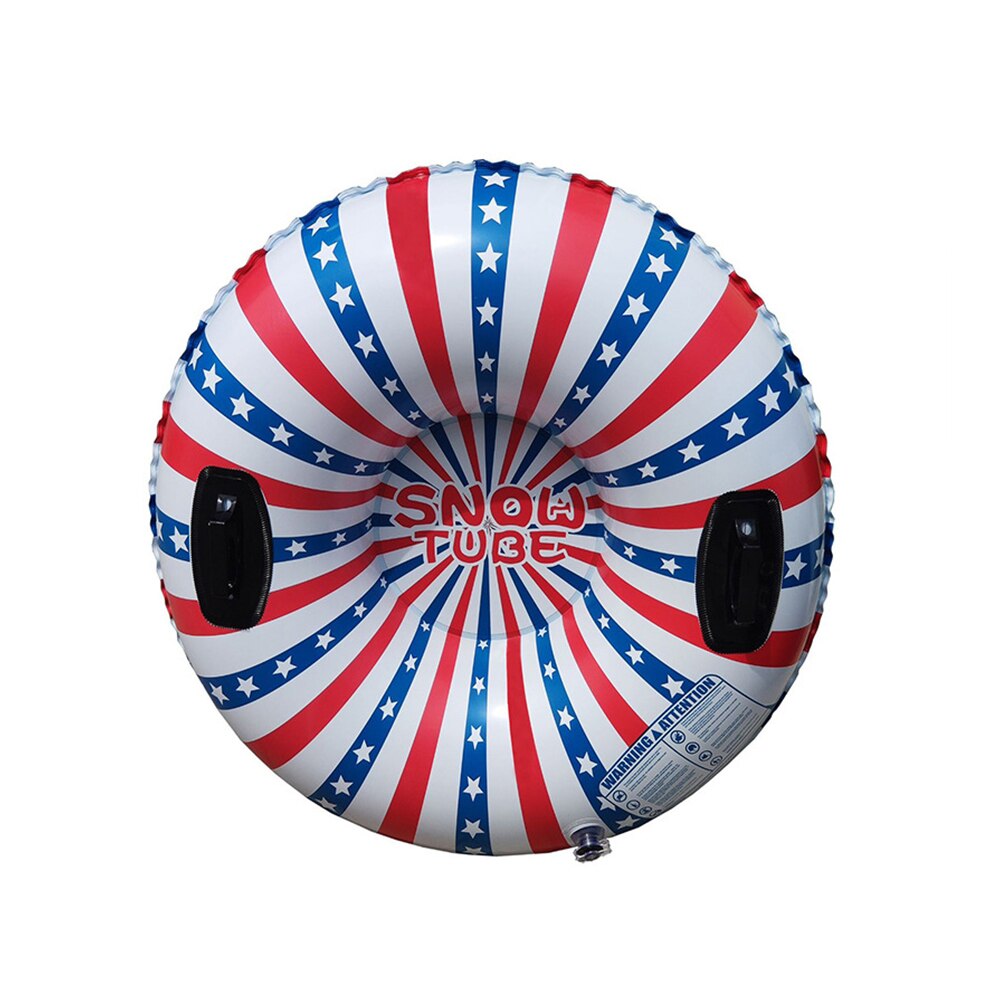 Winter Aufblasbare Schwebte Skifahren Ring Tragen Beständig Schnee Rohr Mit Griff Pvc Schnee Schlitten Reifen Kind Ski draussen Sport Liefert: Blau