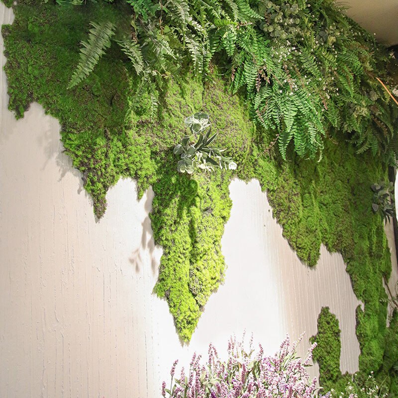 100cm simulering grøn plante væg mos græstørv simulering grøn plante scene vindue display diy mini have mikro øko dekoration