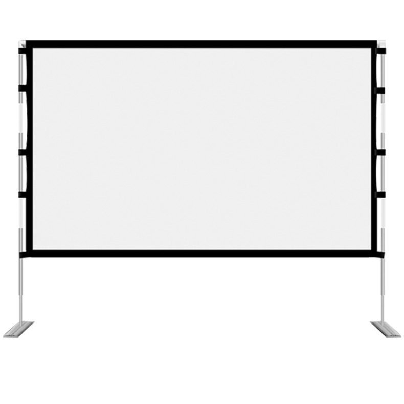 Portable stand projector screen 60-120 inch 16:9 HD outdoor movie projector screen
